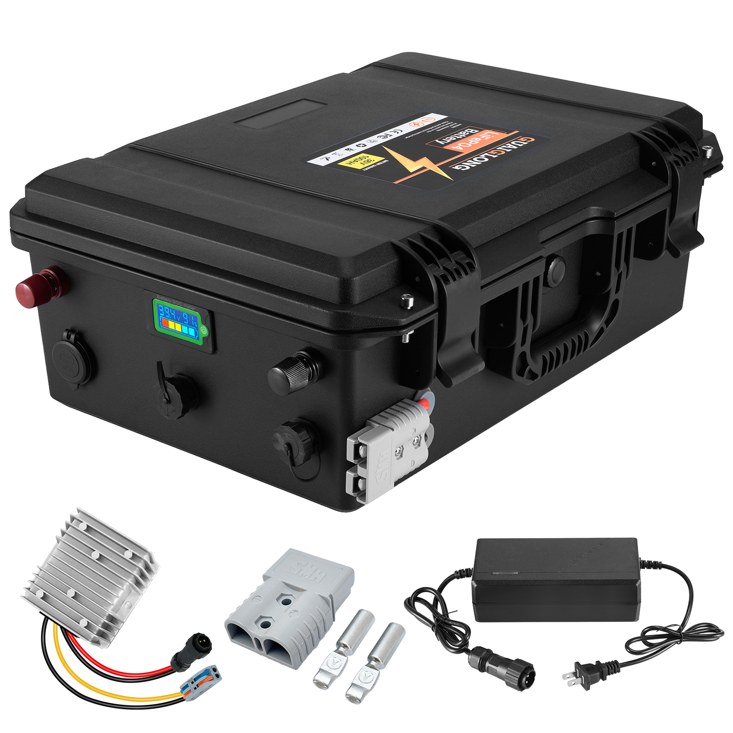 GuaiGLong 36V 100Ah Lithium Golf Cart Battery, 120A BMS, 3840Wh Energy