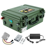 GuaiGLong 24V 100Ah LiFePO4 Lithium Battery,Build-In 120A BMS,2560Wh Energy